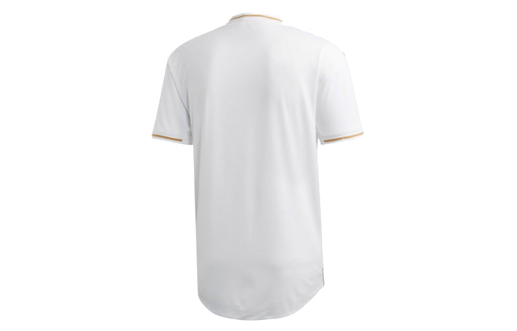 adidas real Madrid 19-20 Season Player Edition Home Alphabet Logo Stripe Sports Soccer/Football Short Sleeve Jersey White DW4436