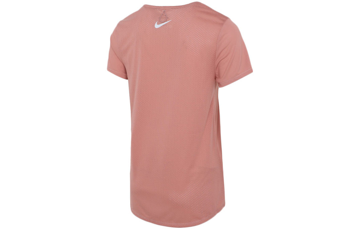 (WMNS) Nike Dri-FIT Logo Printing Quick Dry Pink/Red DA1247-685