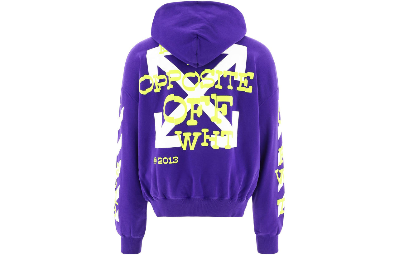 Off-White Opposite Arrow Cotton Sweatshirt  OMBB110S23FLE0023750