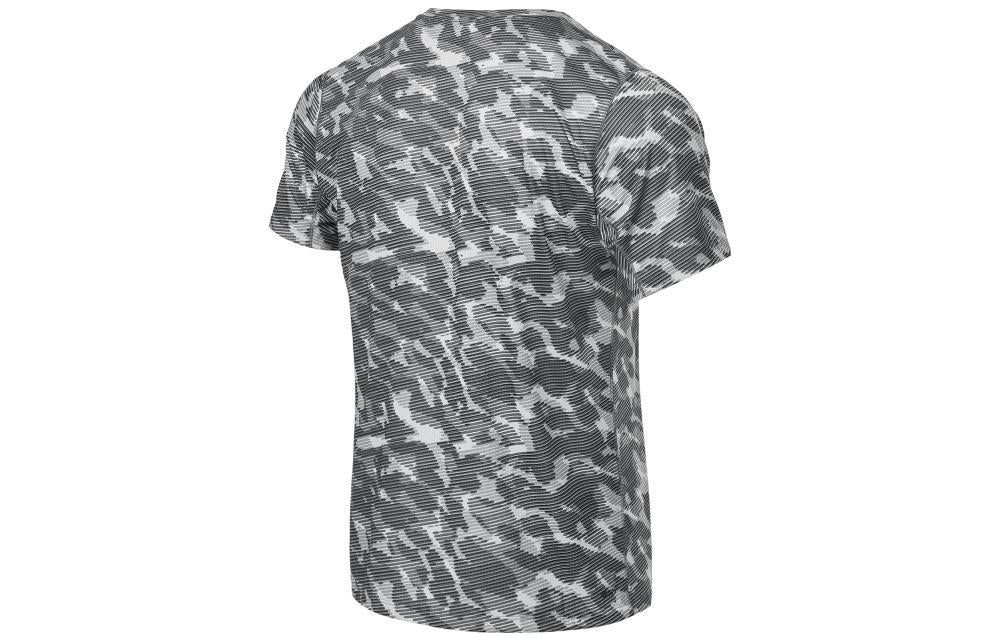 New Balance Tenacity Heather Tech Printed T-Shirt Asia Sizing 'Black' AMT21097-BK