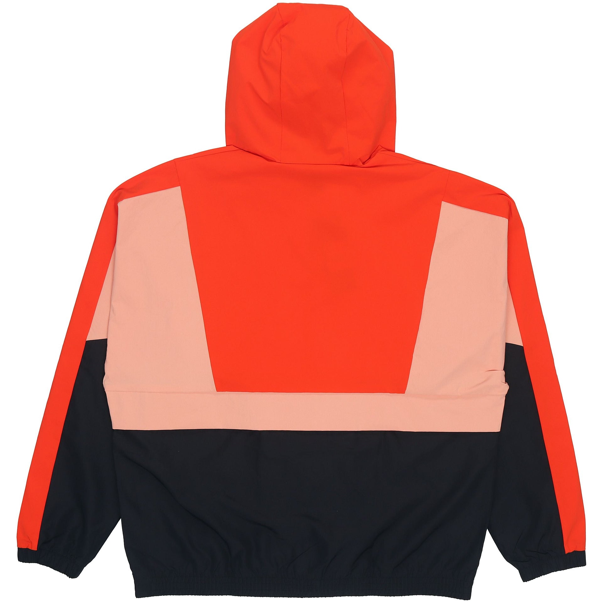 adidas Loose Logo Casual Contrasting Colors Woven Windproof Hooded Jacket Orange H40212