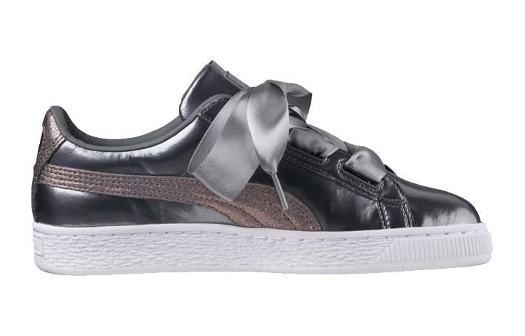 (GS) PUMA Basket Heart Lunar Lux 'Smoked Pearl' 365993-01