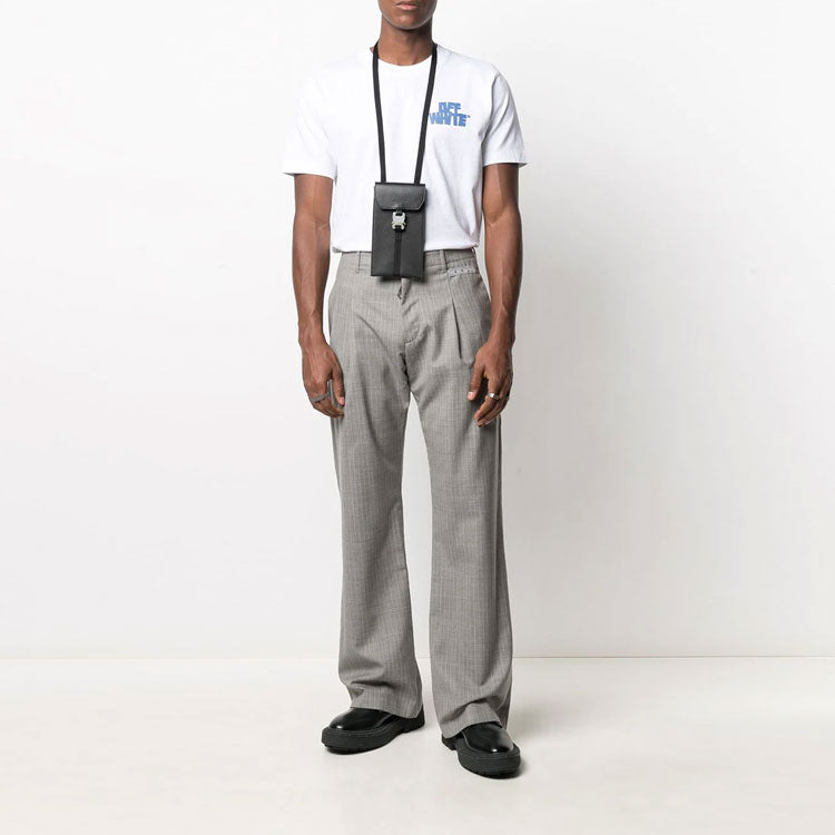 Men's Off-White SS21 Gray Long Pants/Trousers OMCA171R21FAB0010600