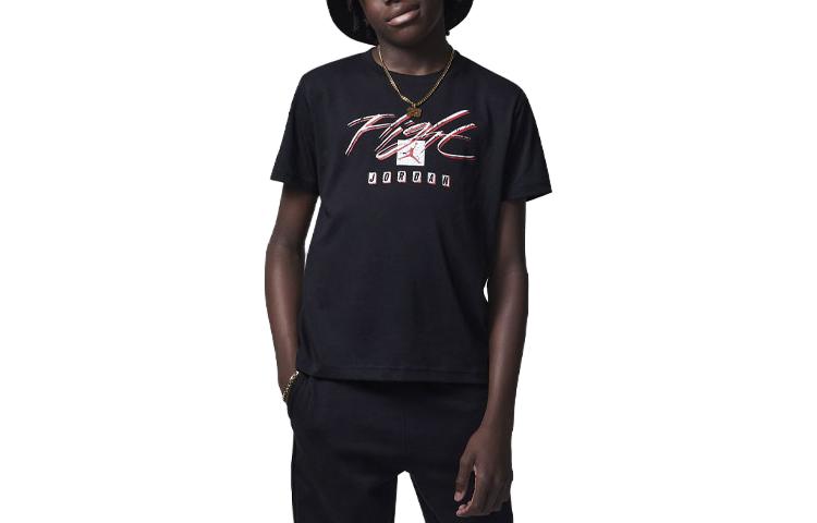 (GS) Air Jordan Flight Essential T-Shirt 'Black' 95C528-023