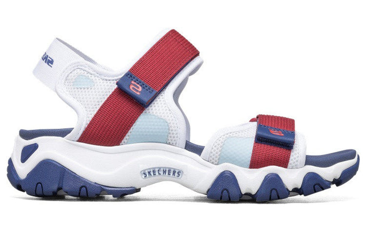 (WMNS) Skechers D'Lites 2.0 Sandals Blue/White/Red 66666297-WNVR