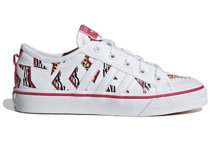 (GS) adidas Nizza J 'White Red' FY8433