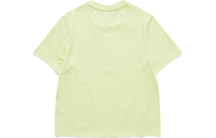 FILA FUSION Funny Printing Loose Sports Knit Short Sleeve Yellow T11W125111F-YE