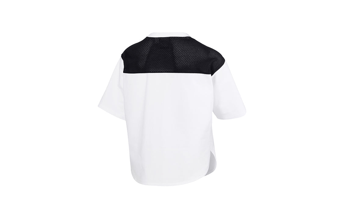 (WMNS) PUMA Logo Printing Round-neck Black/White 844019-02