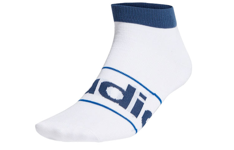 adidas Clsc Ankle 1pp Casual Sports Socks Couple Style 2 Pairs White FM6791