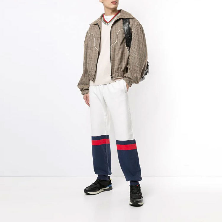 Gucci Interlocking G-patch Track Pant 'White Blue' 625403-XJCSU-9059