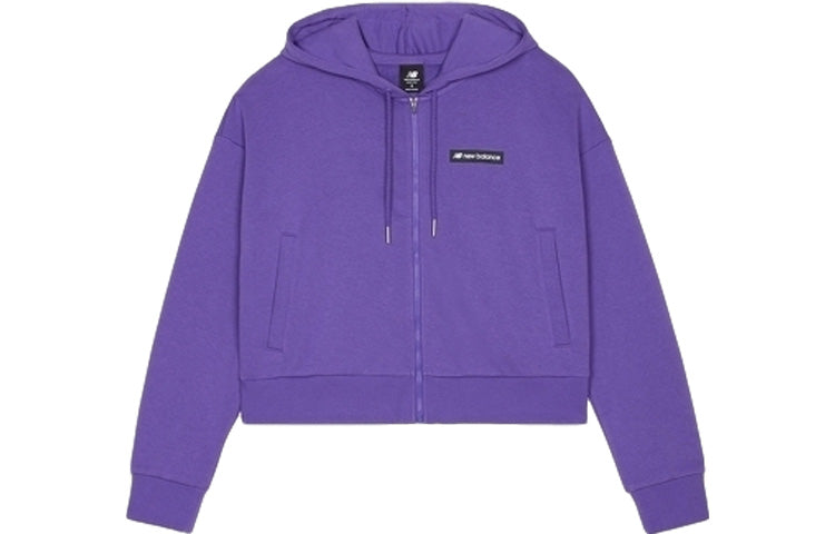 (WMNS) New Balance hooded Casual Zipper Jacket 'Purple' WJ03512MVT