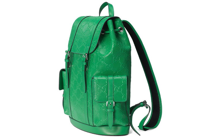 Gucci GG Printing Embossing Backpack Green 625770-1W3BN-3776