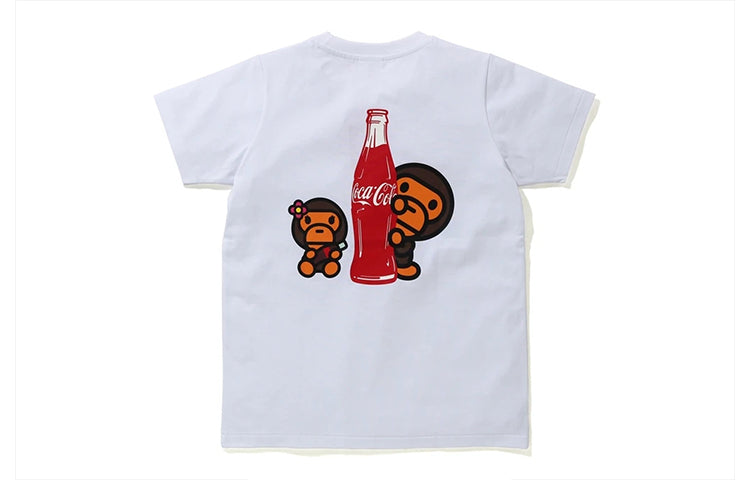 BAPE x COCA COLA Logo Short-sleeved Unisex White 2G23-210-938