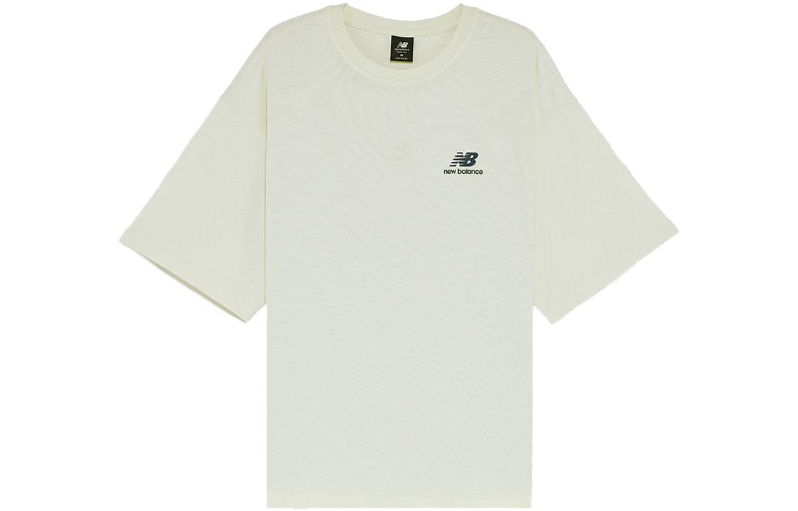 New Balance Boston Tee Asia Sizing 'White Blue' AMT22391-IV