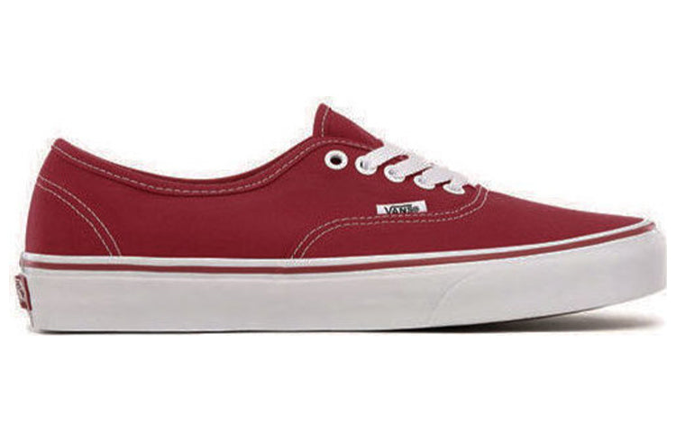 Vans Authentic Wear-resistant Non-Slip Lightweight Low Tops Casual Skateboarding Shoes Unisex Red VN0A38EMQSQ