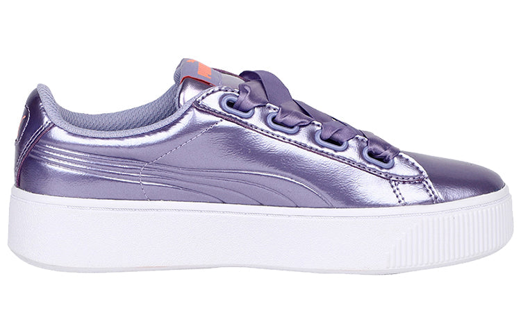 (WMNS) PUMA Vikky Stacked Ribbon P Shoes Purple/White 369728-02