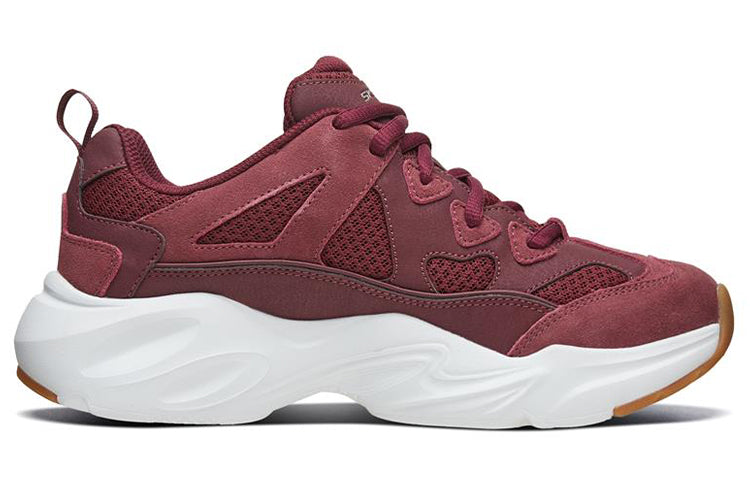 (WMNS) Skechers Stamina Airy Low-Top Sneakers Red 66666222-BURG