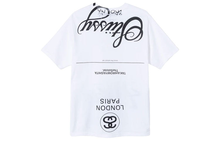 Stussy x TAKAHIRO MIYASHITA Crossover 40 Anniversary Short Sleeve Unisex White 3903647