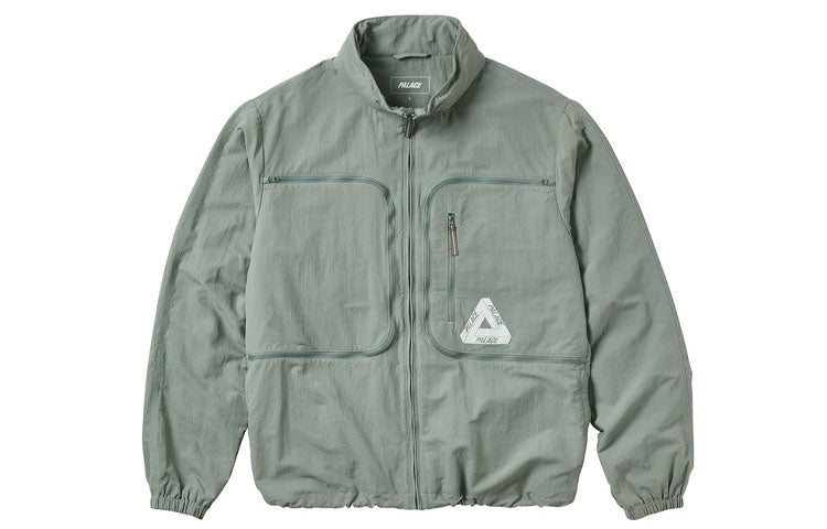 PALACE Zipper Multiple Pockets Alphabet Logo Jacket Unisex Gray P20JK010