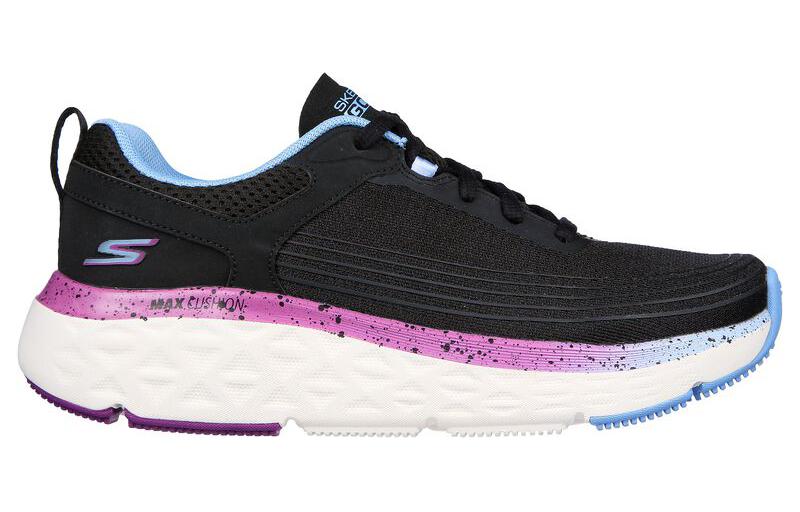 (WMNS) Skechers Max Cushioning Delta 'Black Purple' 129118-BKBL