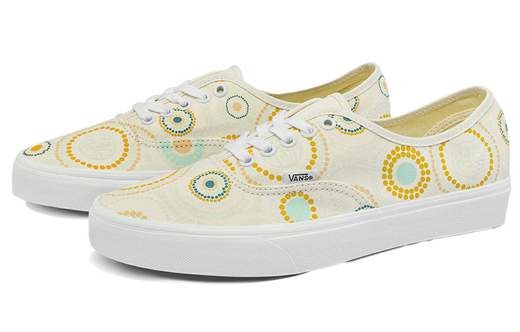 Vans Unisex Bright Side Authentic Sneakers White/Yellow VN0A5KRDMOS