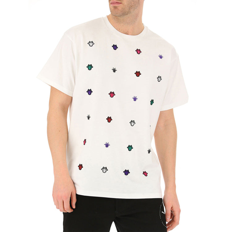Men's DIOR SS21 Cotton Round Neck Short Sleeve White 863J611M0426-079
