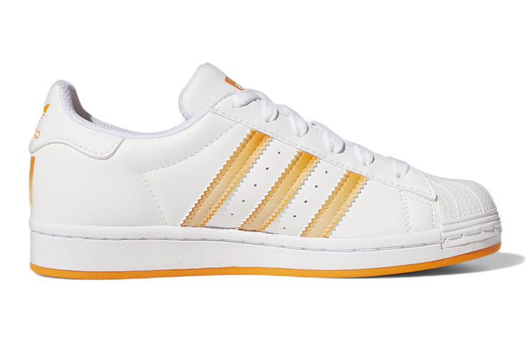 (GS) adidas Superstar J 'White Orange Rush' HP5404