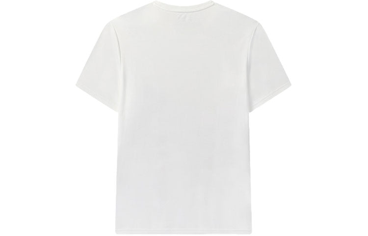 FILA Contrasting Colors Large Logo Printing Short Sleeve White F11M028163F-WT