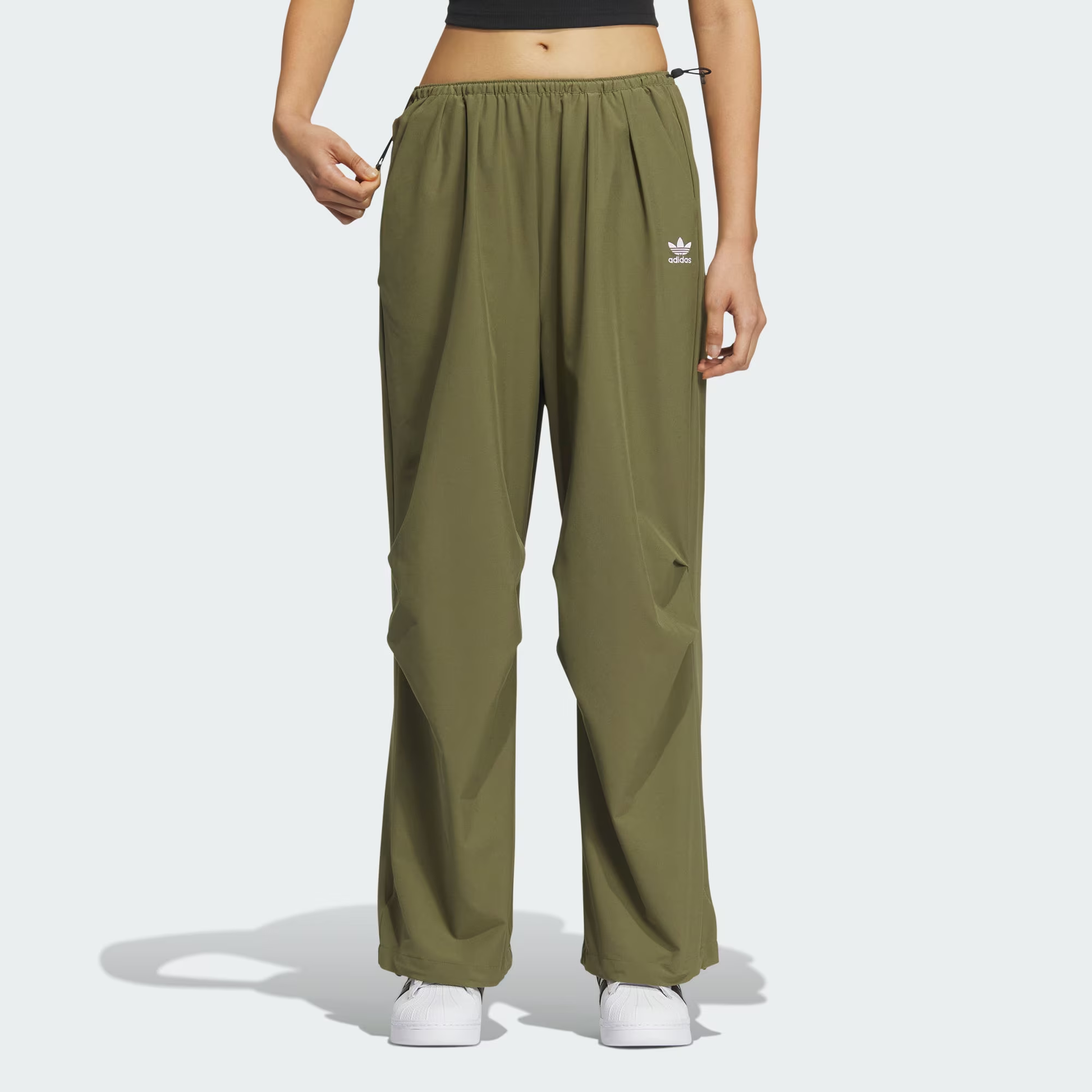 (WMNS) adidas Originals Oversized Pants 'Olive Green' IY9498