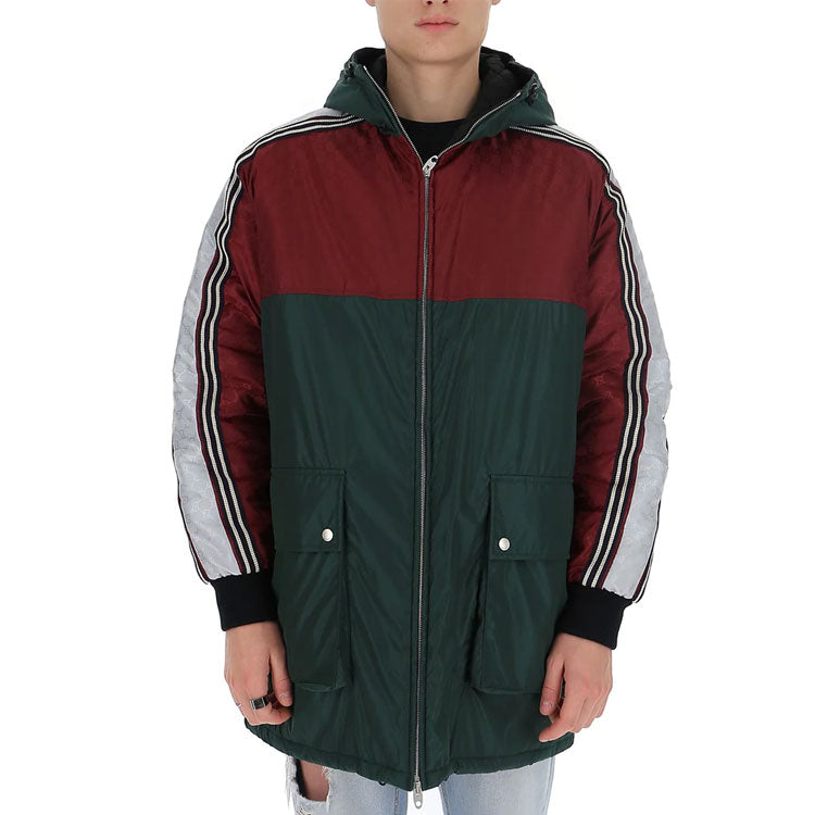 Gucci GG Jacquard Nylon Jacket 'Green Red' 590746-Z4039-6705