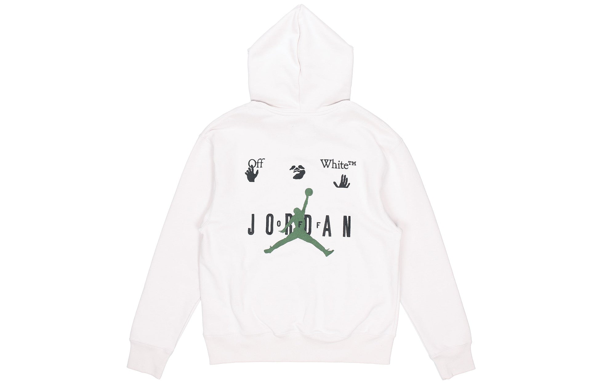 Air Jordan x Off-White MJ Hoodie Asia Sizing 'White Black Forest Gree' DM0060-054