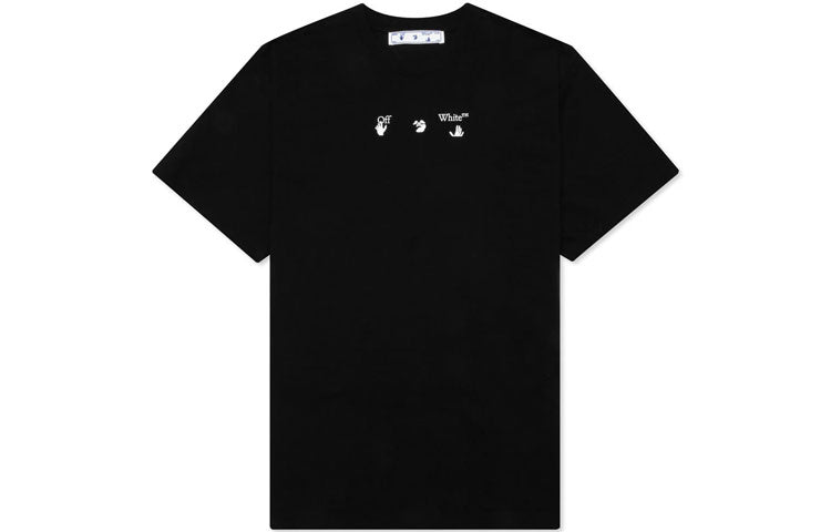 Off-White SS21 Graffiti Short Sleeve Black OMAA038S21JER0041001
