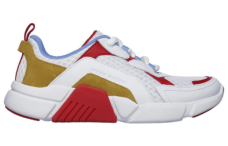 (WMNS) Skechers Mark Nason Los Angeles Block 'White Red' 68854-WMLT