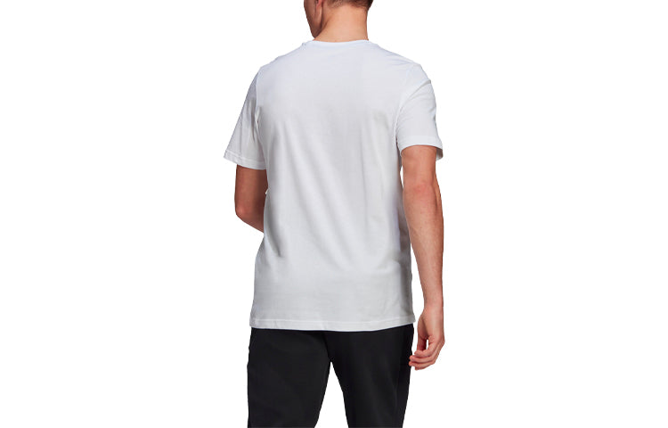 adidas Pocket Tee M Embroidered Sports Short Sleeve White GN6845