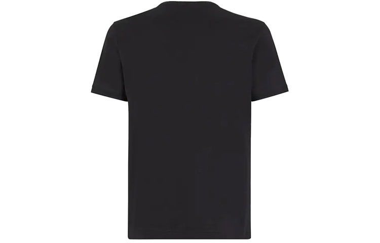 Men's FENDI Multi-Color Printing Short Sleeve Black FY0894-ABR9-F1AYV