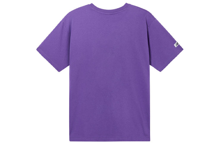 New Balance Alphabet Printing Sports Round Neck Short Sleeve Purple T-Shirt MT11578-PRP