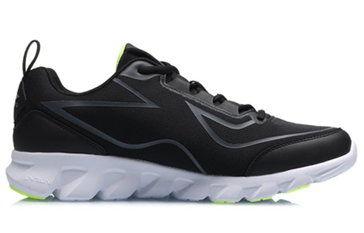 Li-Ning Light Weight Sport Shoes 'Black White Green' ARBQ041-1