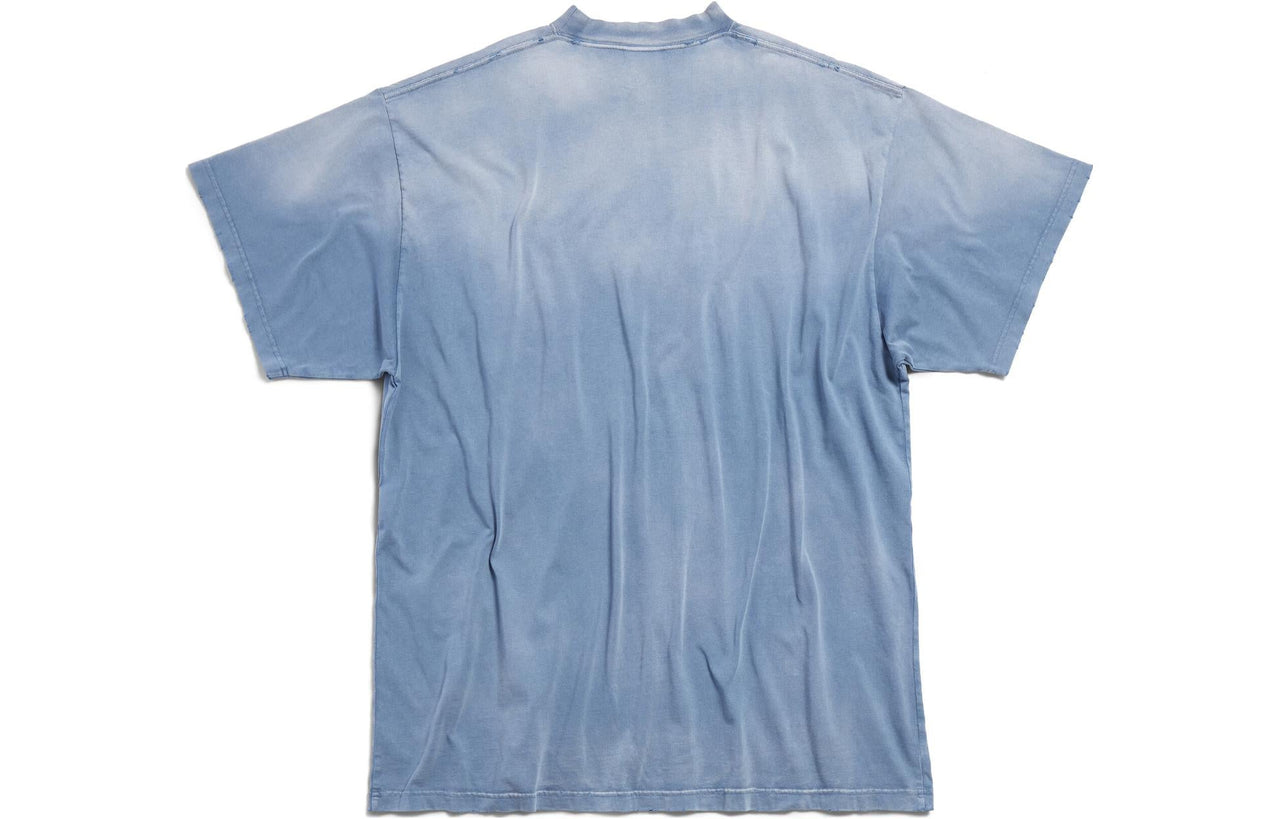 Balenciaga Paris Moon T-shirt 'Blue' 739028TQVO14530