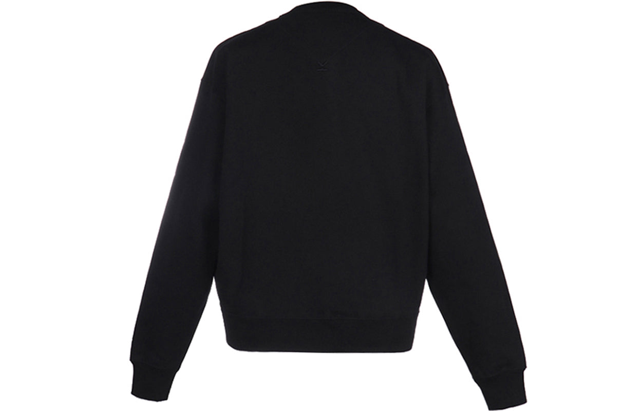 Men's KENZO FW20 Small Pattern Loose Fleece Lined Black FA65SW5114MG-99