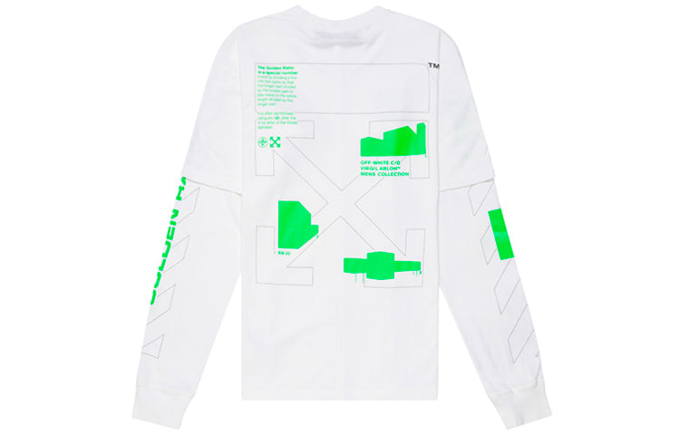 Off-White Double Sleeves White Double Layer Sleeve Long Sleeves OMAB022R201850060145