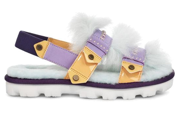 (WMNS) UGG Desert Dream Patent Slingback 'White Blue' 1104230-AGAVE