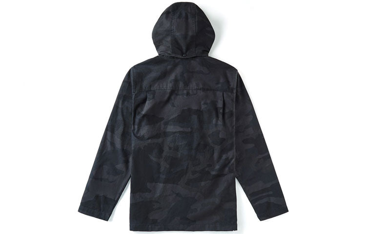 Men's Vans Cargo Big Pocket Sports Camouflage Jacket Black VN0A49P929B