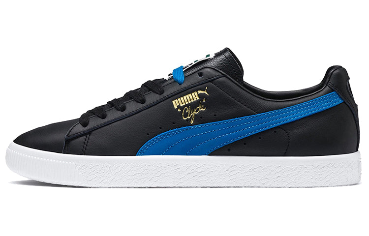 (WMNS) PUMA Clyde Black/White/Blue 369293-01