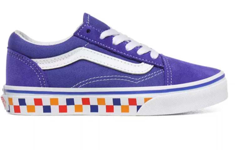 Vans Kid's Tri Checkerboard Old Skool Purple VN0A4UHZWKL