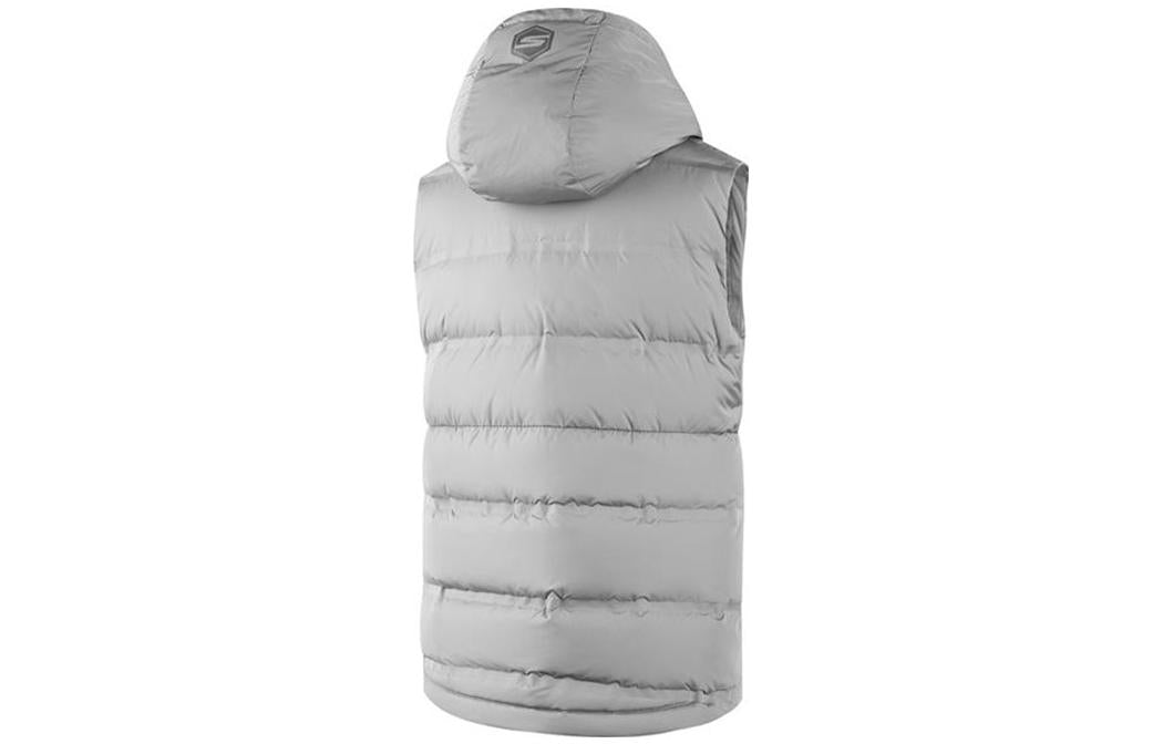 (WMNS) Skechers Casual Hooded Down Vest 'Grey' P422W017-02LE
