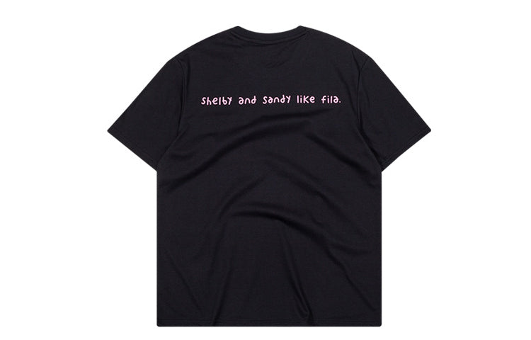 FILA FUSION Series Short Sleeve Unisex Black T11U036108F-BK