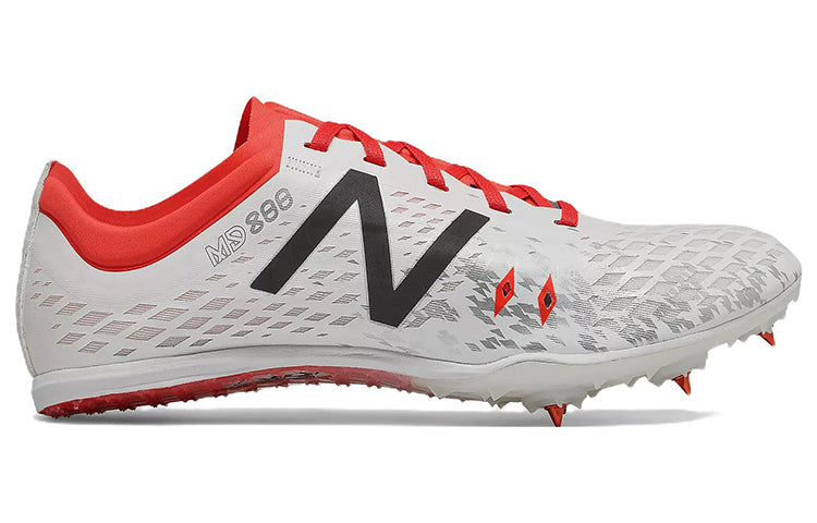 (WMNS) New Balance MD800 v5 Spike 'White Black Red' WMD800F5