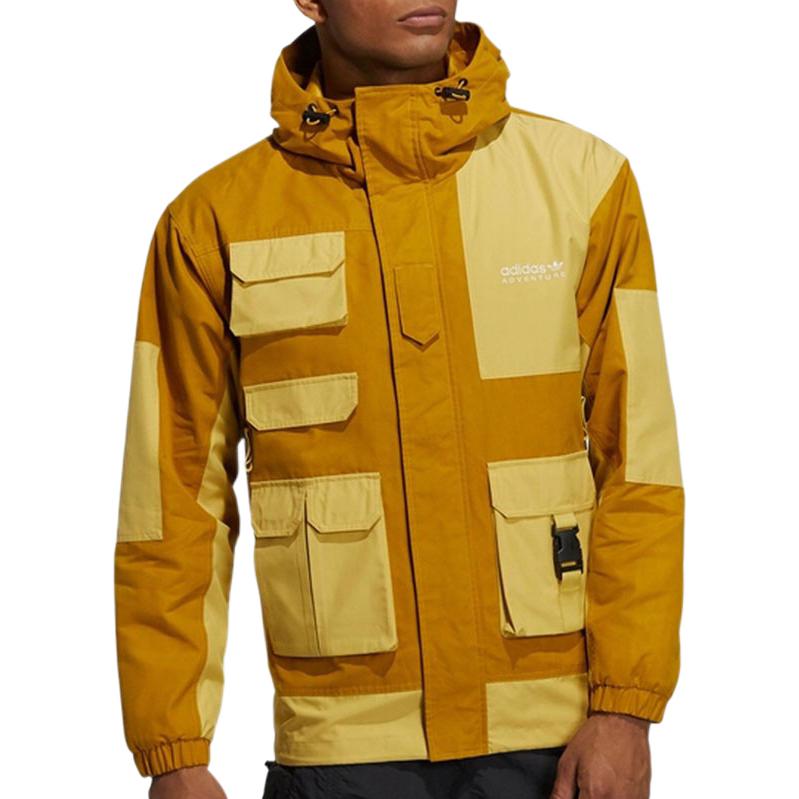 adidas Adventure Jackets 'Brown Yellow' HC0354