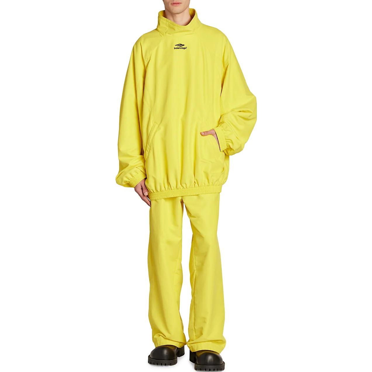 Balenciaga 3B Sports Icon Pull-Over Tracksuit Jacket 'Yellow' 720153TKO487640