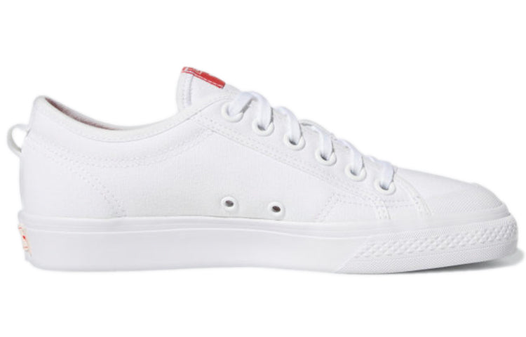 (WMNS) adidas Nizza Trefoil 'White Red' H01128